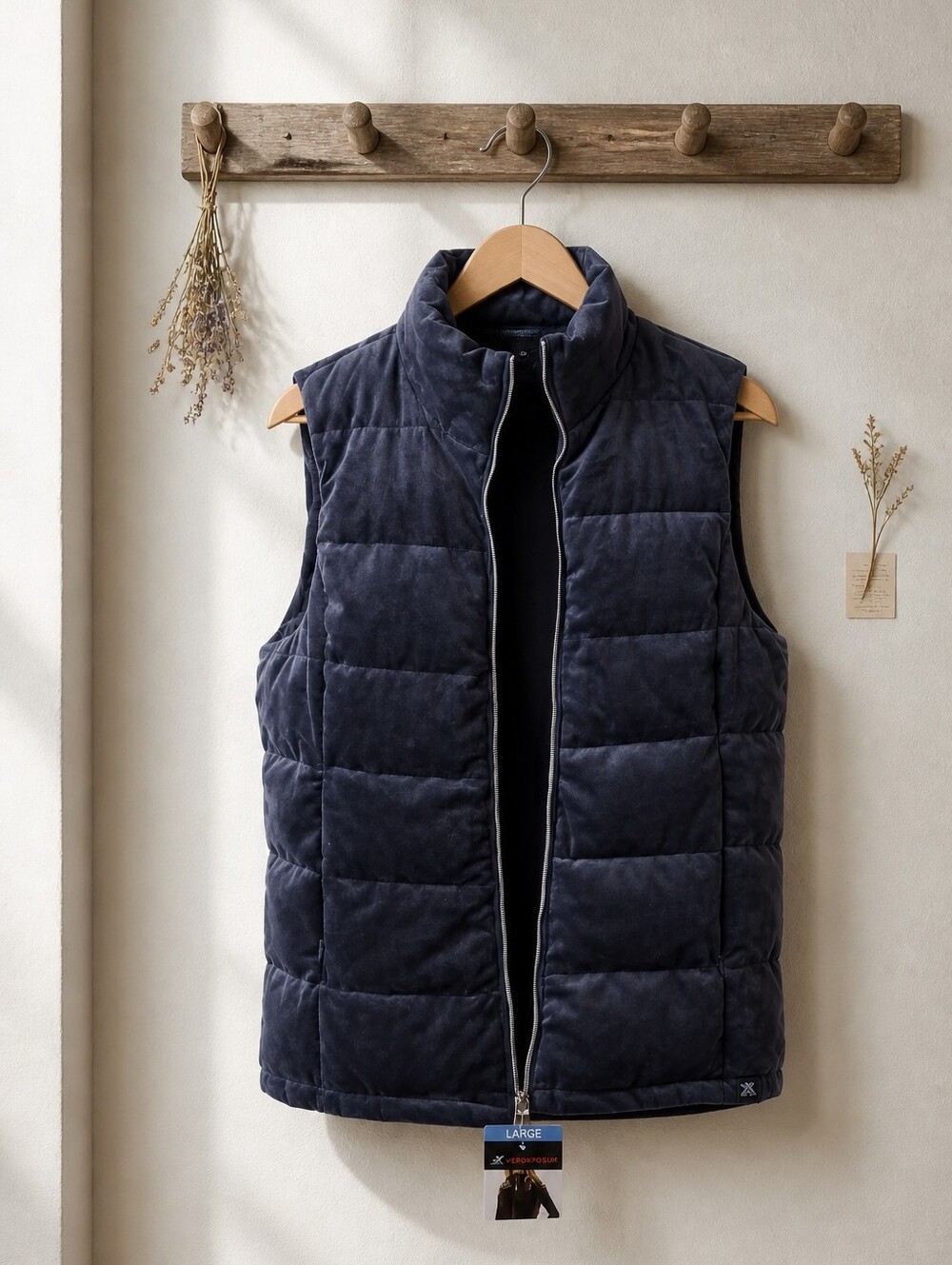 NWT - Zeroxposur Dark Blue Puffy Vest. Size L
